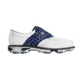 Footjoy Dryjoys Tour Men's Golf Shoes - White/Brown Croc